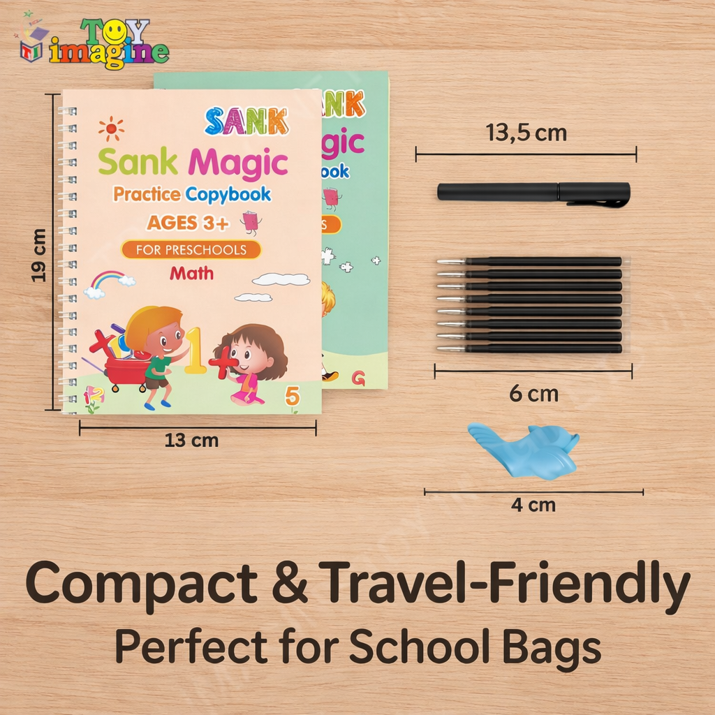 Sank Magic Practice Copybook(4 Book+10 Refill+1 Pen+1 Grip)