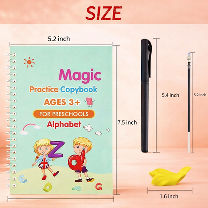 Sank Magic Practice Copybook(4 Book+10 Refill+1 Pen+1 Grip)