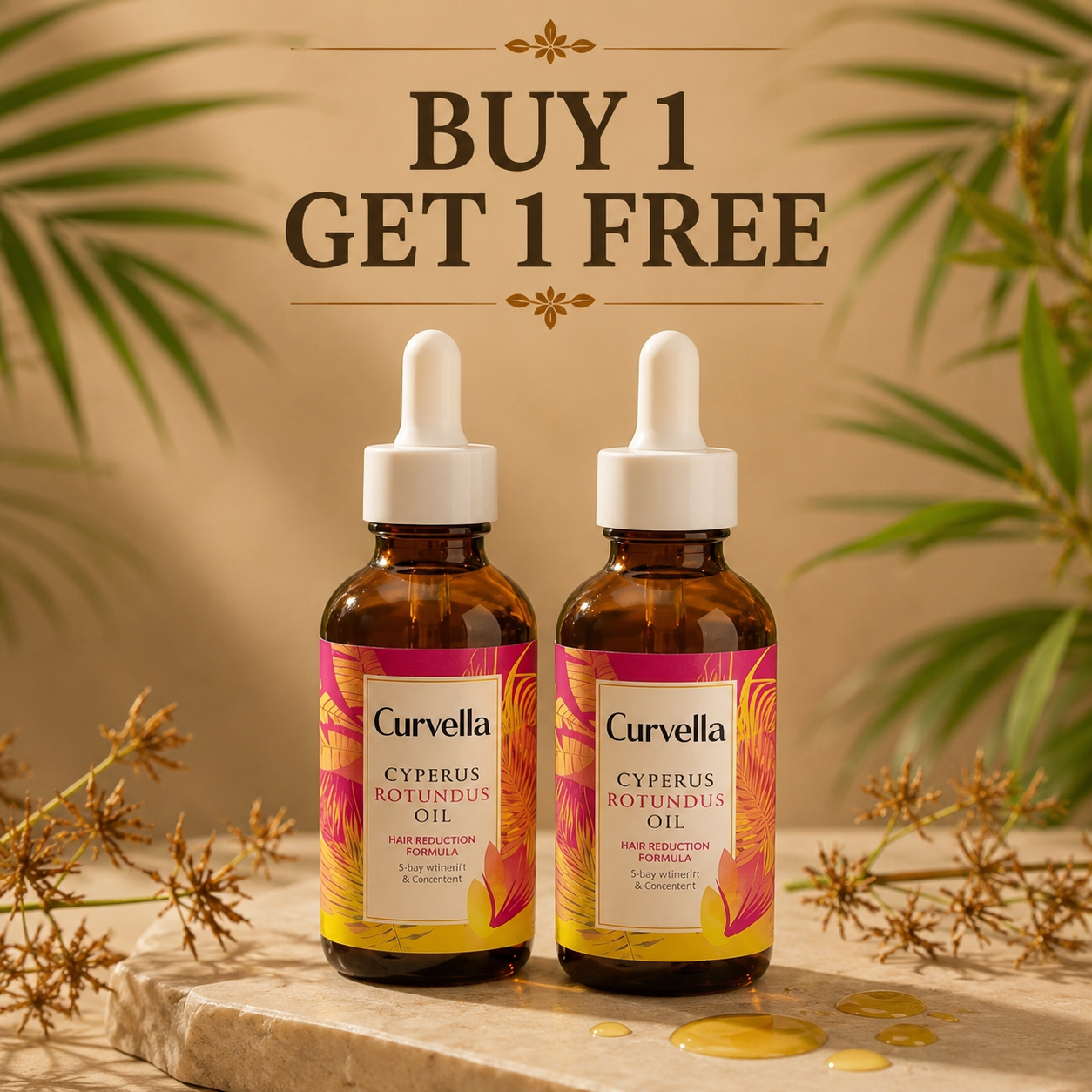 New Cyperus Post Hair Removal Essential Oil 100 ml Each Pack Of 2