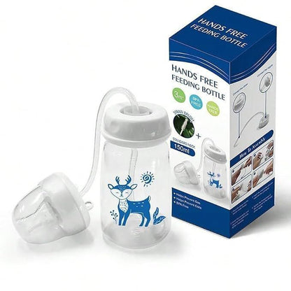 Baby Feeding Bottle with Weighted Straw