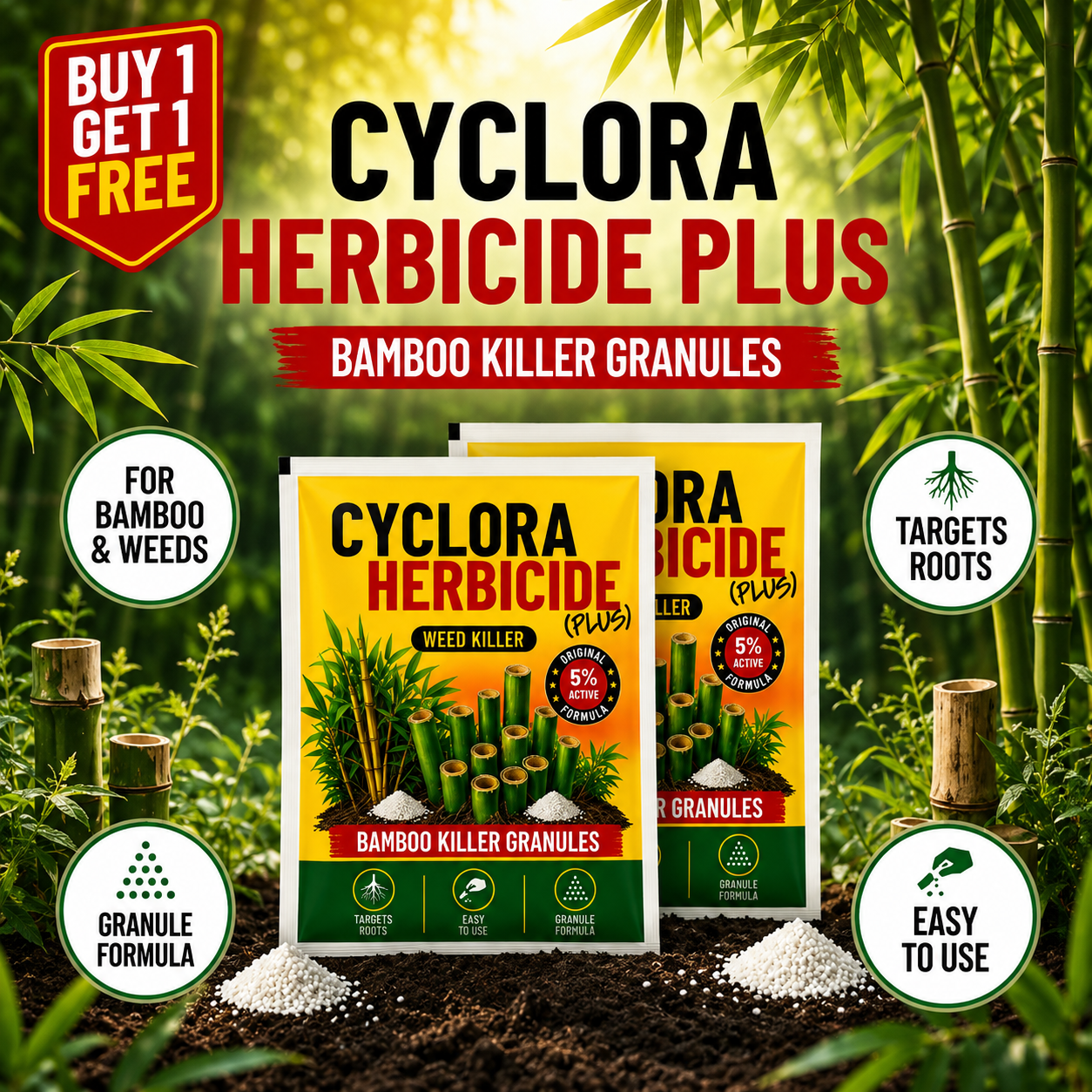 Cyclora  Herbicide Granules and growth supplements