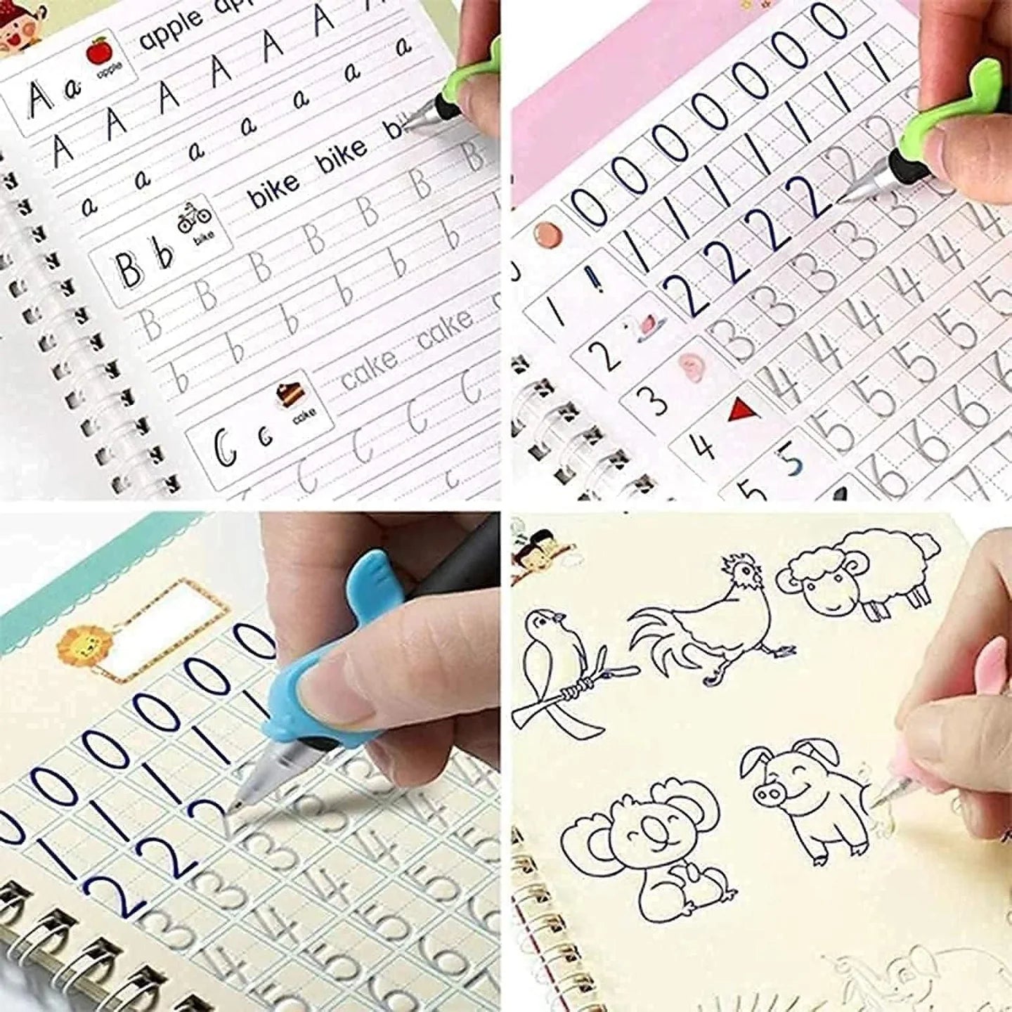 Sank Magic Practice Copybook(4 Book+10 Refill+1 Pen+1 Grip)