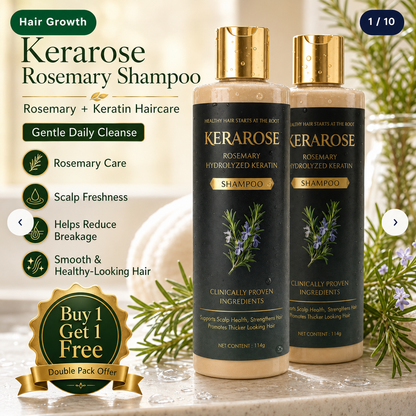 KOSBIA Kerarose Rosemary Shampoo for Hair Regrowth  - BUY 1 GET 1 Free