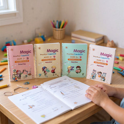 Sank Magic Practice Copybook(4 Book+10 Refill+1 Pen+1 Grip)