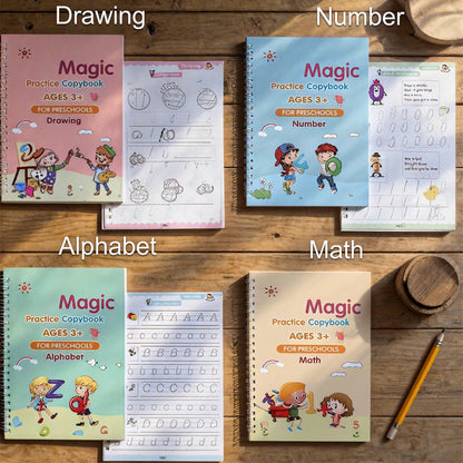 Sank Magic Practice Copybook(4 Book+10 Refill+1 Pen+1 Grip)