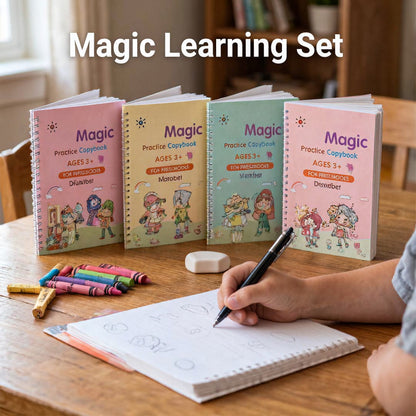 Sank Magic Practice Copybook(4 Book+10 Refill+1 Pen+1 Grip)