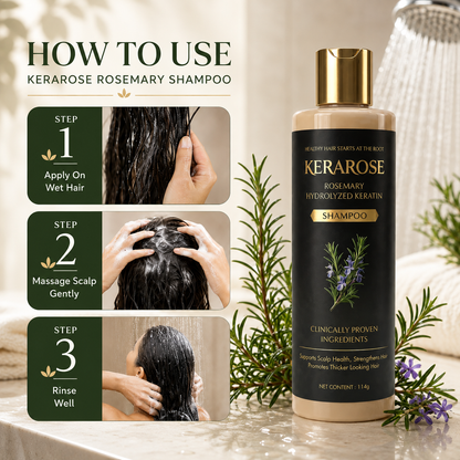 KOSBIA Kerarose Rosemary Shampoo for Hair Regrowth  - BUY 1 GET 1 Free