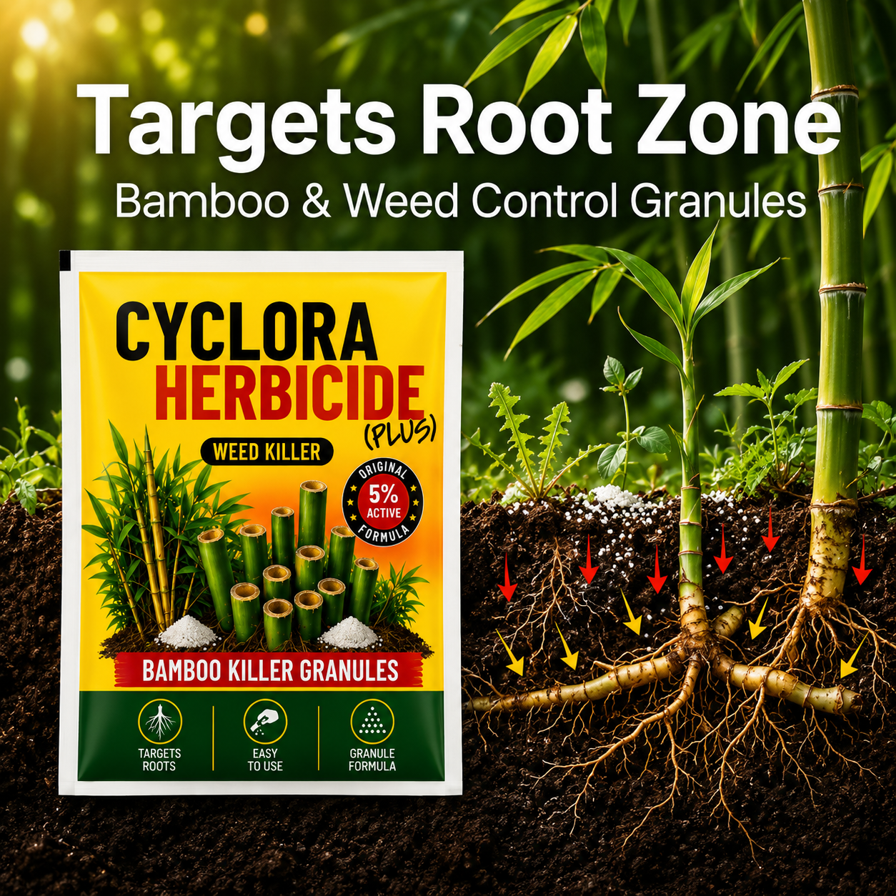 Cyclora  Herbicide Granules and growth supplements