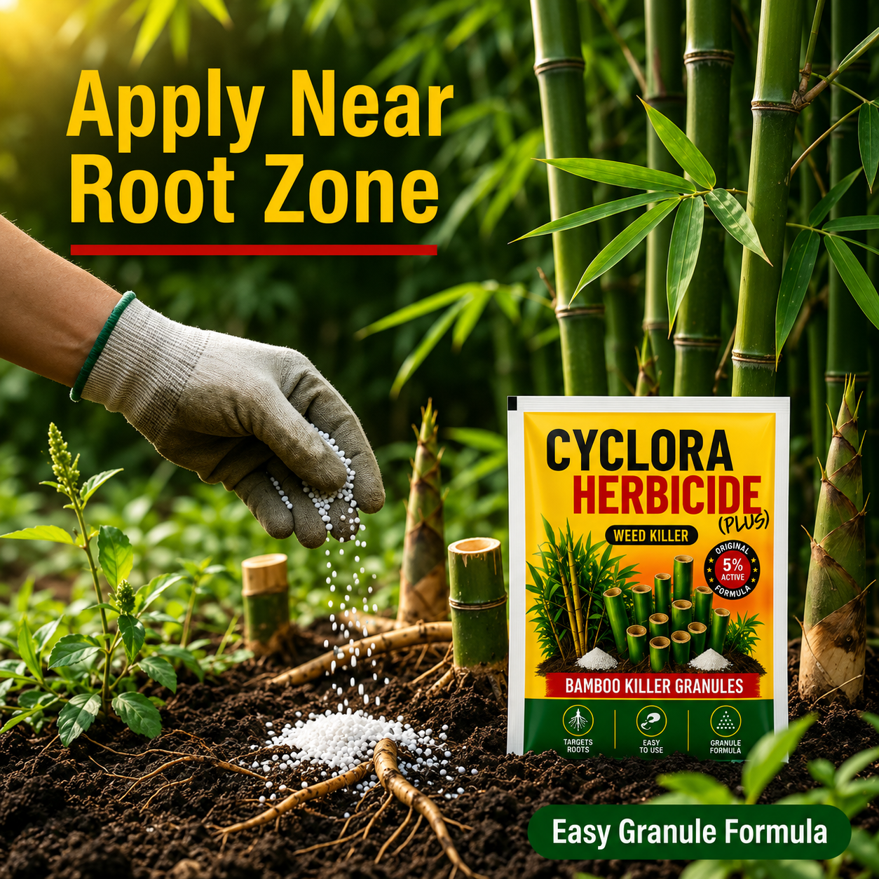 Cyclora  Herbicide Granules and growth supplements